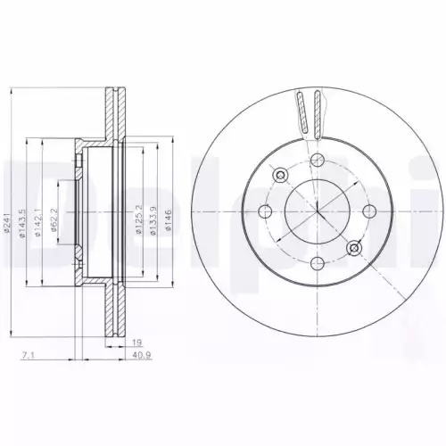 MGA Ön Fren Diski Havalı 241 4mm Takım MGA-50247