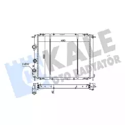 KALE Motor Su Radyatörü 2 Sıra Bakır 0546462PA