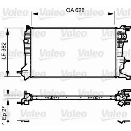 VALEO Motor Su Radyatörü 735607