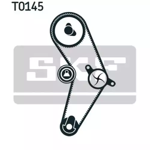 SKF Eksantrik Triger Kayış Seti+Su Pompası VKMC01113-2