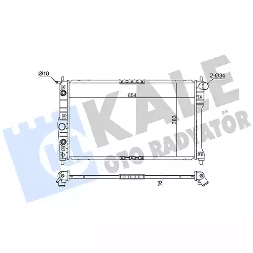 KALE Motor Su Radyatörü 345880