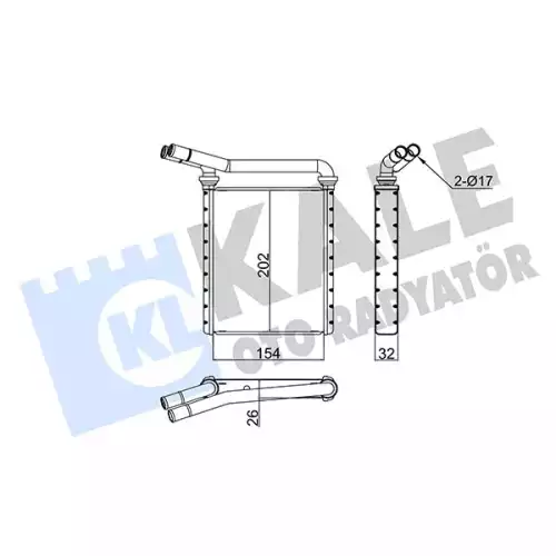 KALE Kalorifer Radyatörü 26Mm 355115