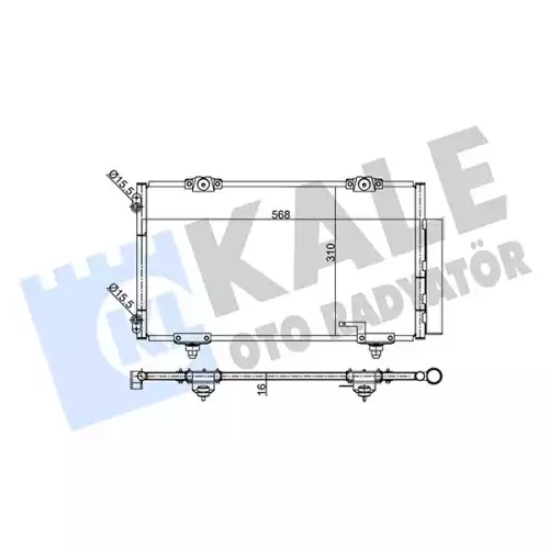 KALE Klima Radyatörü Kondanser 342455