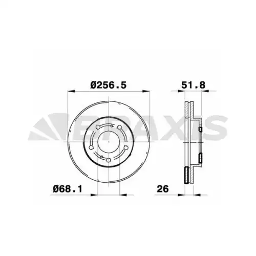 BRAXIS Ön Fren Diski AE0382