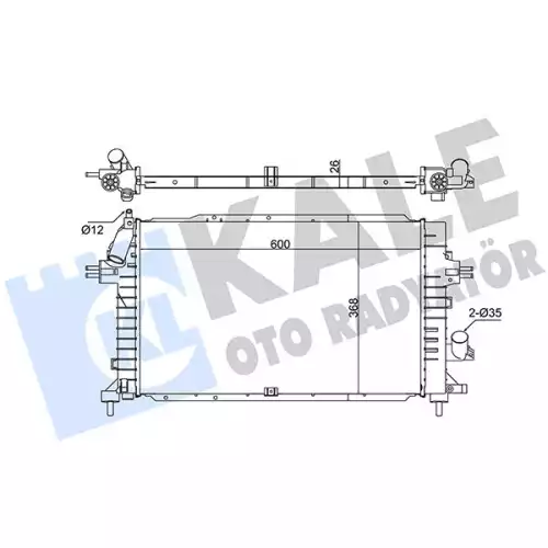 KALE Motor Su Radyatörü 371300