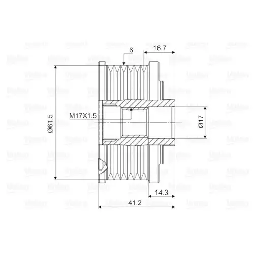 VALEO Alternatör Kasnağı Rulmanlı 588009