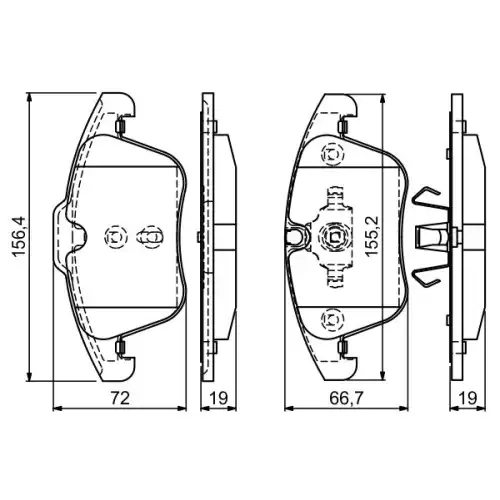 BOSCH Ön Fren Balatası Tk 0986494169