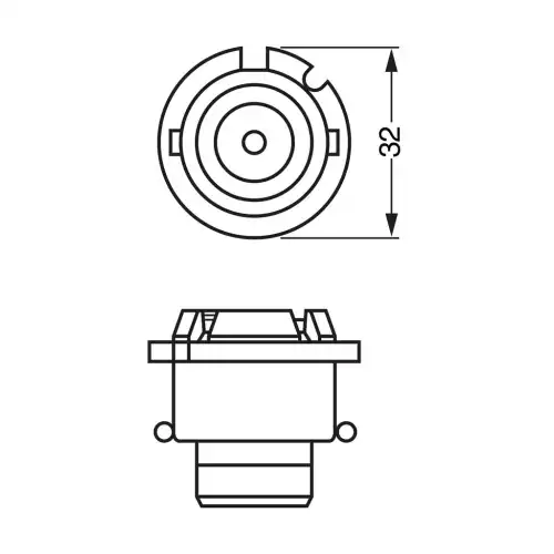 BOSCH Gaz Far Ampülu 35W/D2R/P32D3 1987302903