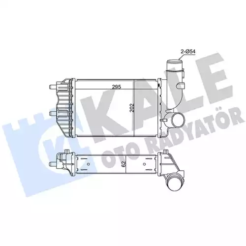 KALE Turbo Radyatörü İntercooler 343500