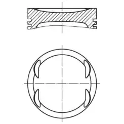 MAHLE Motor Pistonu 85.50mm 0830802