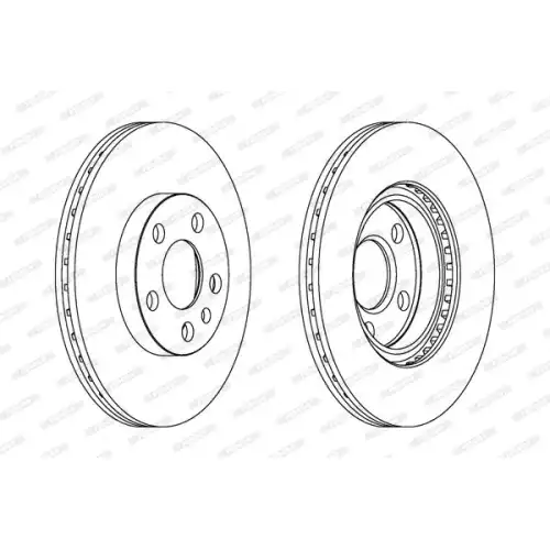 FERODO Ön Fren Diski Havalı 257Mm DDF842