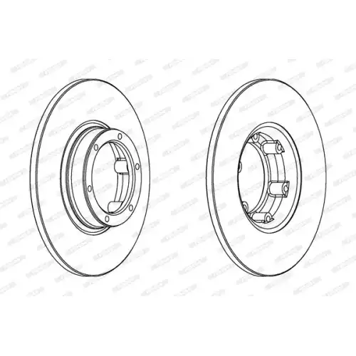 FERODO Ön Fren Diski Düz 228Mm DDF016