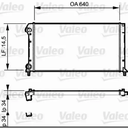 VALEO Motor Su Radyatörü 735171