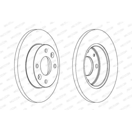 FERODO Ön Fren Diski 238Mm DDF055