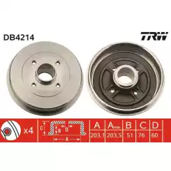 TRW Arka Fren Kampanası DB4214