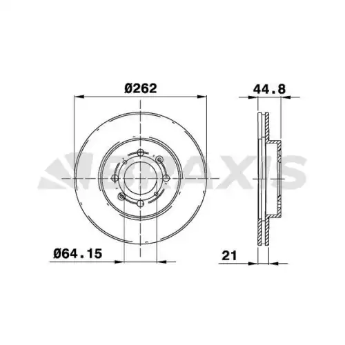 BRAXIS Ön Fren Diski Havalı AE0179