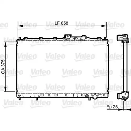 VALEO Motor Su Radyatörü 731451