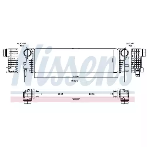 NISSENS Turbo İntercool Radyatörü 96017