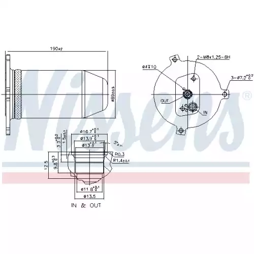 NISSENS Klima Radyatör Tüpü 95007