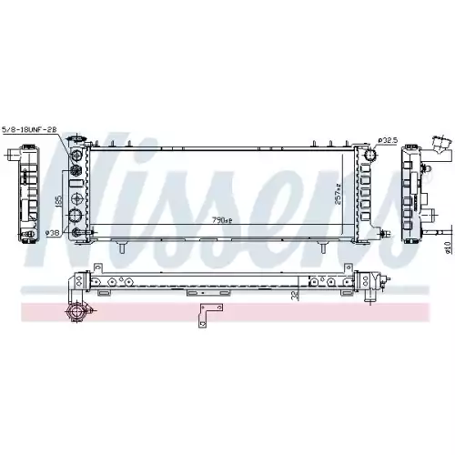 NISSENS Motor Su Radyatörü 609881