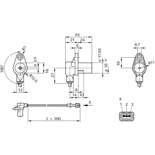 BOSCH Krank Mil Sensörü 0261210104