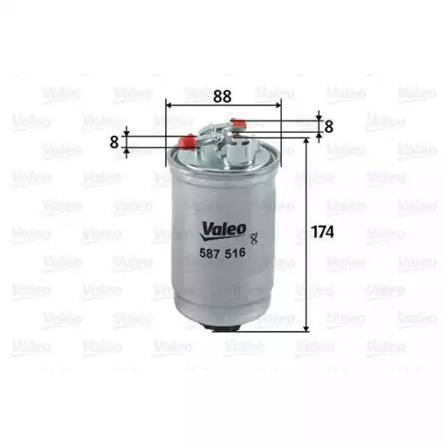 VALEO Yakıt Filtre Mazot 587516