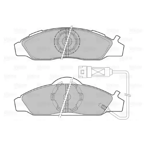 VALEO Ön Fren Balatası 598528