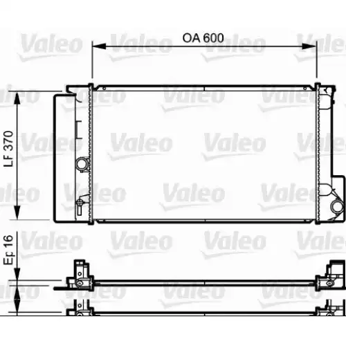 VALEO Motor Su Radyatörü 735250