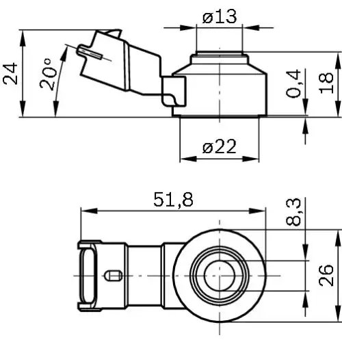 BOSCH Vuruntu sensörü 0261231173