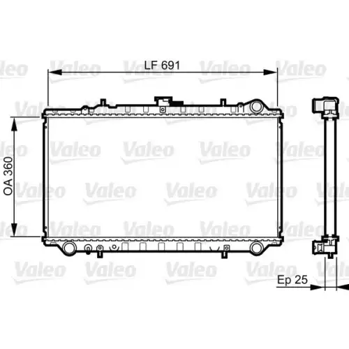 VALEO Motor Su Radyatörü 731674