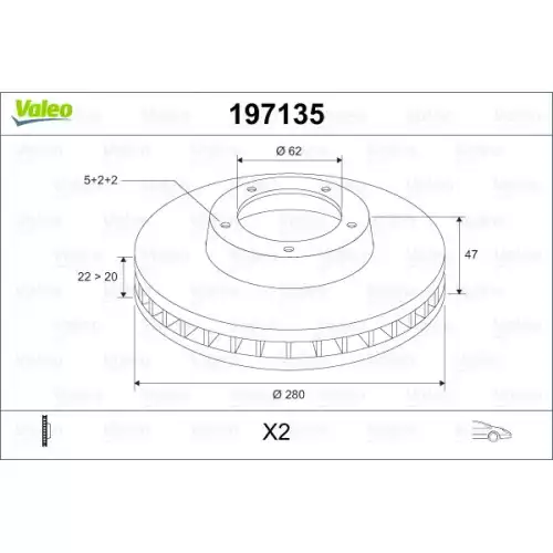 VALEO Ön Fren Diski Takım 197135