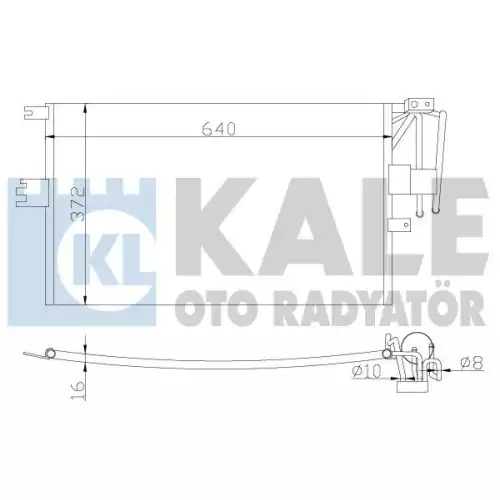 KALE Klima Radyatörü Kondanser 382300