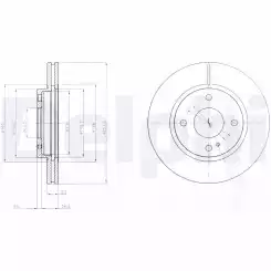 DELPHI Ön Fren Diski 258 4 BG4170