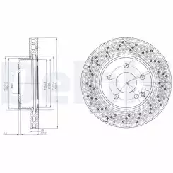 DELPHI Ön Fren Diski BG4142