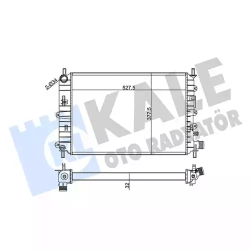 KALE Motor Su Radyatörü 2 Sıra 0210172AL