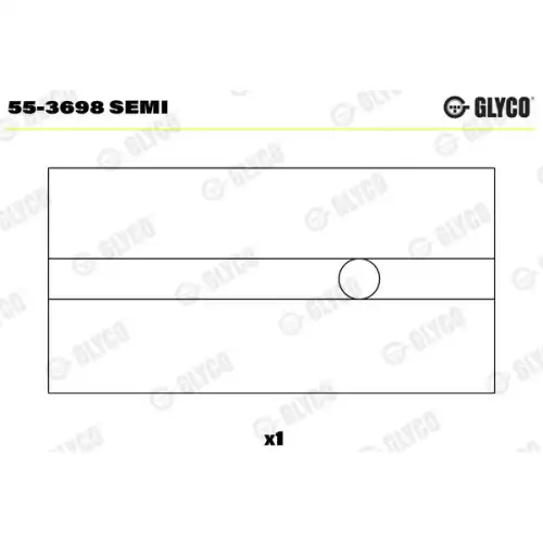 GLYCO Piston Kol Burcu 2-Semi 55-3698 SEMI