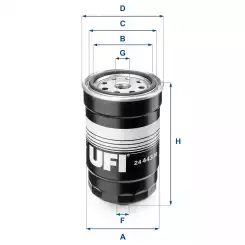 UFI Mazot Filtre 24.443.00