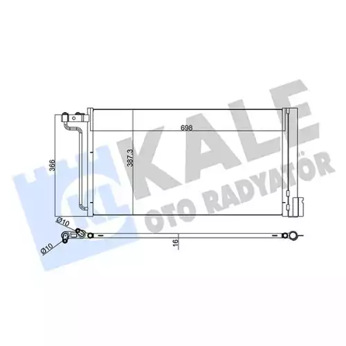 KALE Klima Radyatörü Kondanser 345220