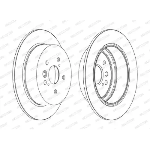 FERODO Arka Fren Diski Düz (303 5) DDF1486C