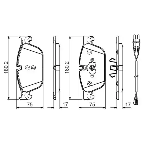 BOSCH Ön Fren Balatası Tk 0986TB3183