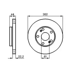 BOSCH Fren Diski Havalı Ön 262Mm 0986478864