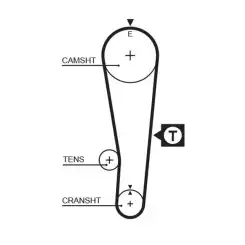 GATES Eksantrik Triger Kayışı 097-254 5382XS