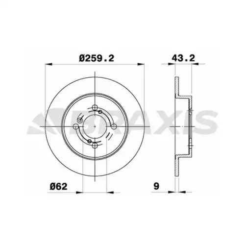 BRAXIS Arka Fren Diski AE0566