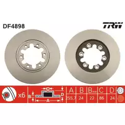 TRW Ön Fren Diski 4X2 DF4898