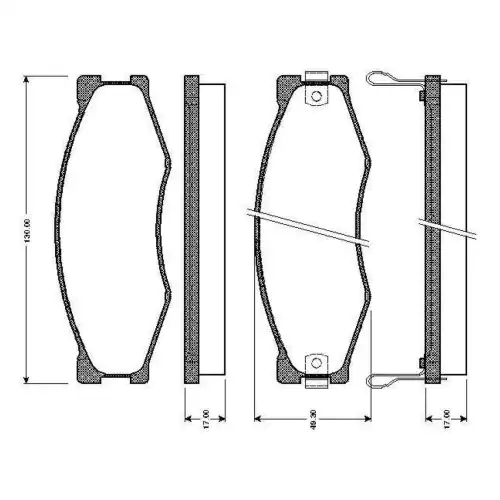 BOSCH Ön Fren Balatası Tk 0986TB2098