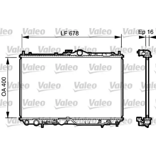 VALEO Motor Su Radyatörü 734480