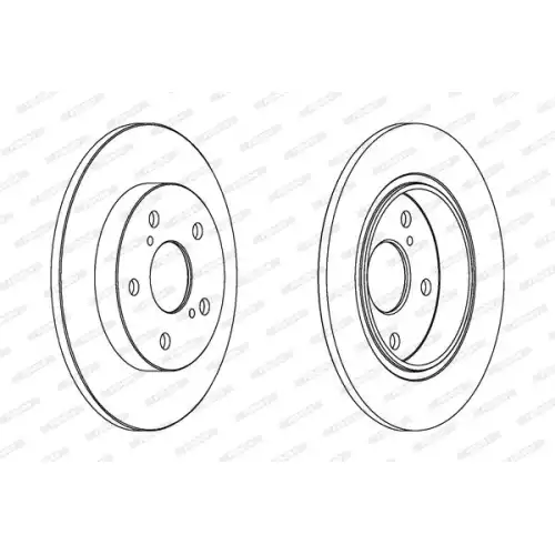 FERODO Arka Fren Diski Düz (270 5) DDF1645