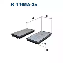 FILTRON Polen Filtre Karbonlu K1165A-2x