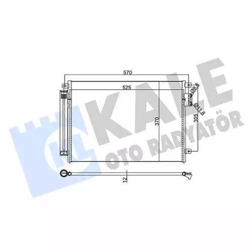 KALE Klima Radyatörü Kondanser 345360