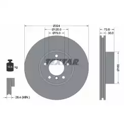 TEXTAR Ön Fren Diski 92107105